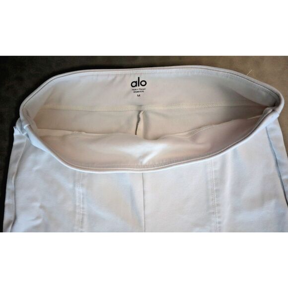 Alo Yoga Women's Sz Medium Ivory Airbrush High-Waist Flutter Leggings - Picture 3 of 12